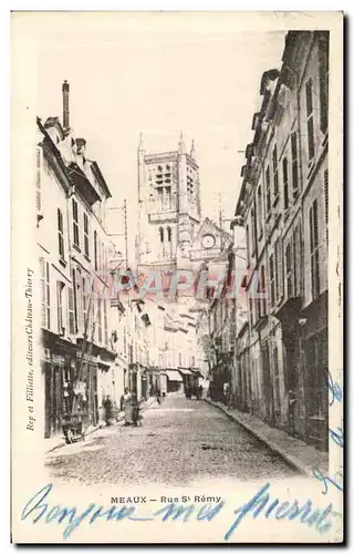 Cartes postales Meaux Rue St Remy