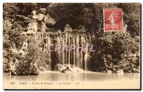 Ansichtskarte AK Paris Le Bois de Boulogne La Cascade