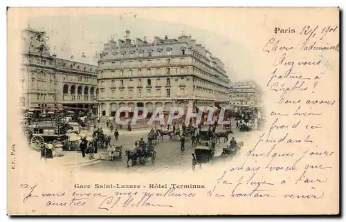 Cartes postales Paris Gare Saint Lazare Hotel Terminus