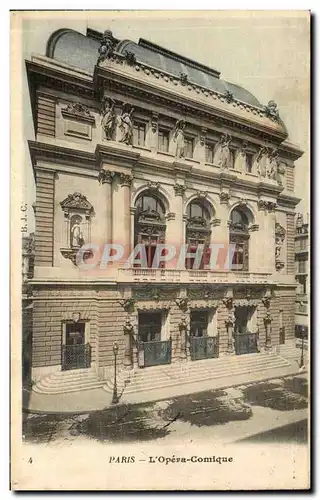 Ansichtskarte AK Paris L&#39Opera Comique