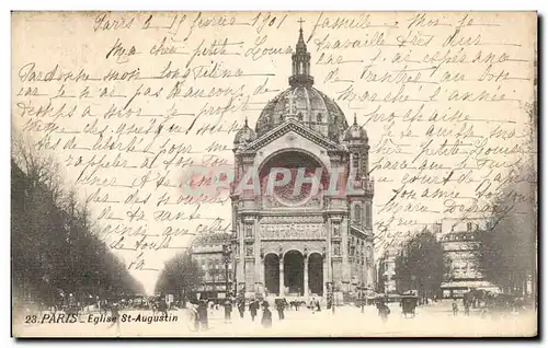 Cartes postales Paris Eglise St Augustin