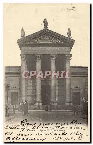 Cartes postales Paris Eglise ND de Lorette