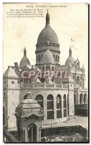 Cartes postales Paris Sacre Coeur Montmartre