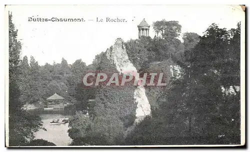 Ansichtskarte AK Paris Buttes Chaumont Le Rocher