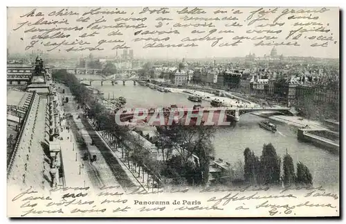 Cartes postales Paris Panorama de Paris Notre Dame