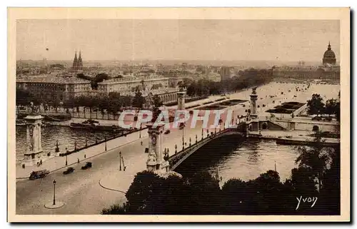 Ansichtskarte AK Paris En Flanant Pont Alexandre III et esplanade des Invalides