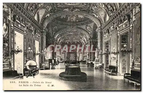 Cartes postales Paris Palais du Senat La Salle du Trone