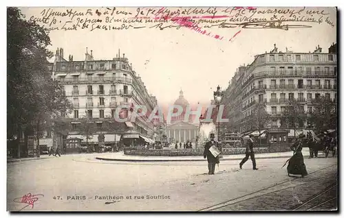 Cartes postales Paris Pantheon et rue Soufflot