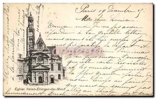 Cartes postales Paris Eglise Saint Etienne du Mont