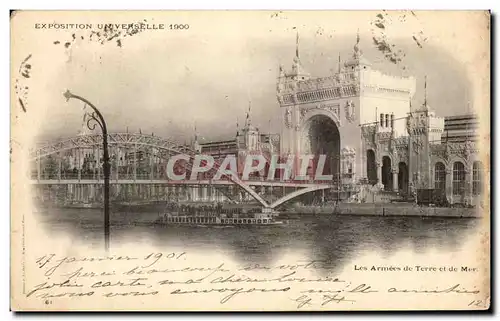 Cartes postales Paris Les Armees de Terre et de Mer Exposition universelle 1900