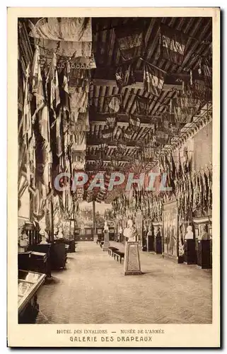 Ansichtskarte AK Paris Hotel Des Invalides Musee de L&#39Armee Galerie Des Drapeaux Militaria