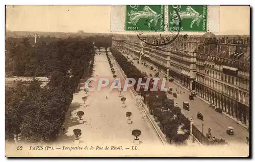 Cartes postales Paris Perspective de la Rue de Rivoli