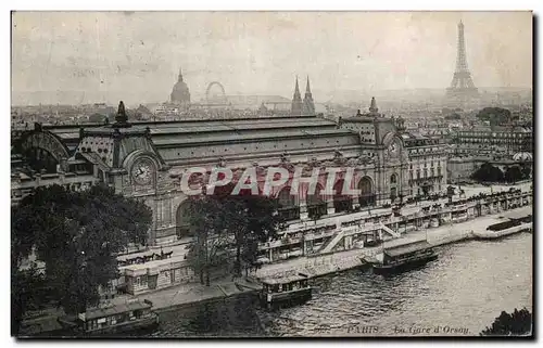 Cartes postales Paris En Gare d&#39Orsay Tour Eiffel