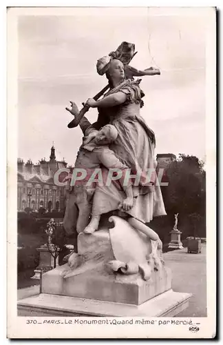 Cartes postales Paris Le Monument Quand Meme Par Mercie
