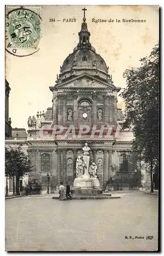 Cartes postales Paris Eglise de la Sorbonne