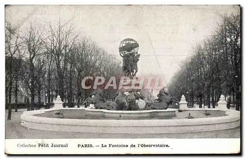 Cartes postales Collection Petit Journal Paris La Fontaine de l&#39Observatoire