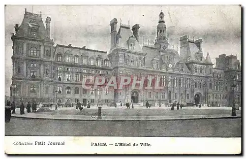 Cartes postales Collection Petit Journal Paris L&#39Hotel de Ville