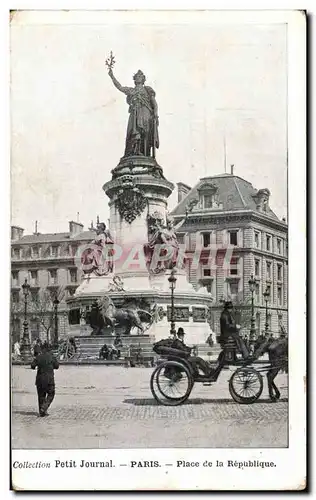 Ansichtskarte AK Collection Petit Journal Paris Place de La Republique Lion