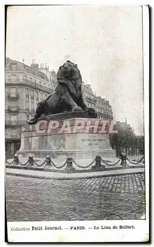 Cartes postales Collection Petit Journal Paris La Lion de Belfort