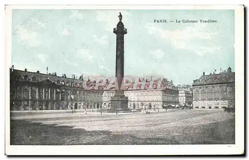 Cartes postales Paris la Colonne Vendome