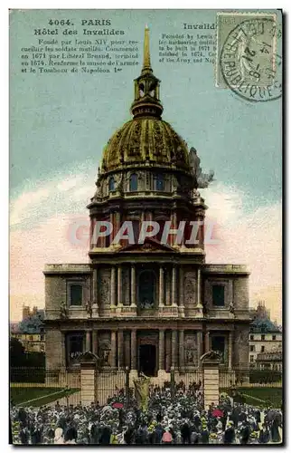 Cartes postales Paris Hotel des Invalides