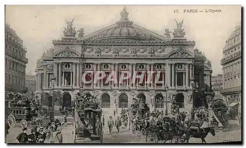 Cartes postales Paris L'opera