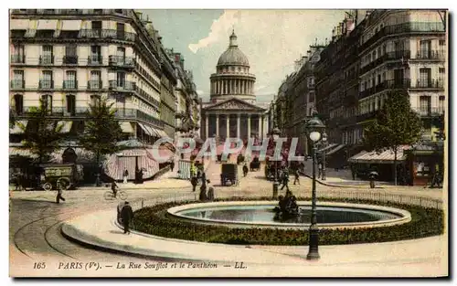 Ansichtskarte AK Paris la Rue Souffiot et le Pantheon