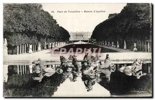 Cartes postales Parc de Versailles Bassin d&#39Apollon