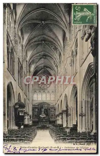 Cartes postales Brie comte Robert Interieur de l&#39Eglise