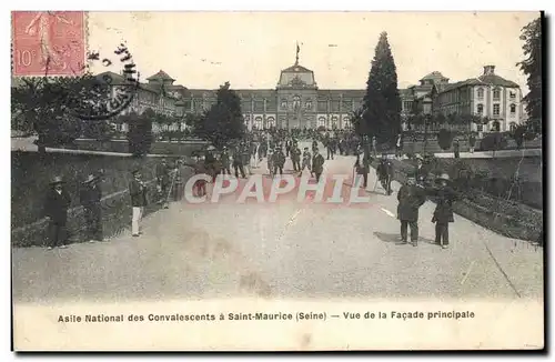 Ansichtskarte AK Asile Natinal des Convalescents a Saint Maurice Vue de la Facade Principale