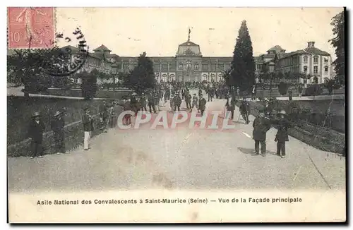 Cartes postales Asile Natinal des Convalescents a Saint Maurice Vue de la Facade Principale