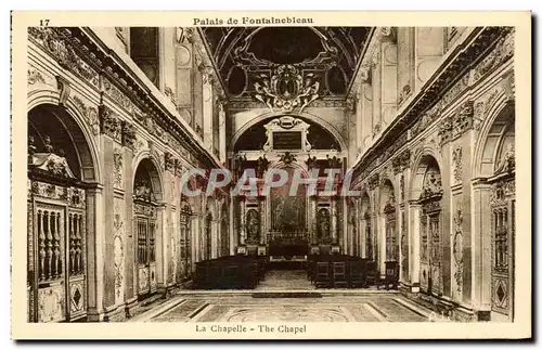 Cartes postales Palais de Fontainebleau La Chapelle