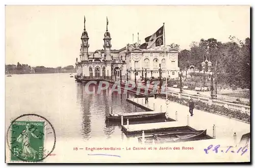 Cartes postales Enghien Les Bains Le Casino et le Jardin des Roses