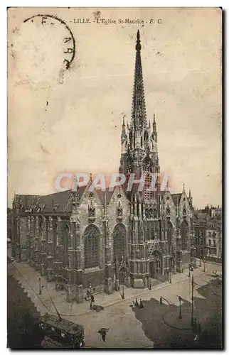Cartes postales Lille L'Eglise St Mauirce