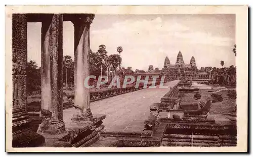 Ansichtskarte AK Les Ruines D&#39Angkor Vue Generale Cambodge