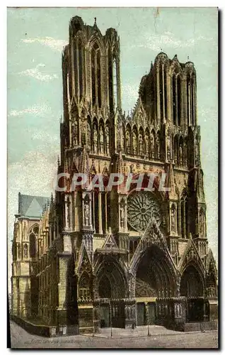 Cartes postales Reims Cathedrale