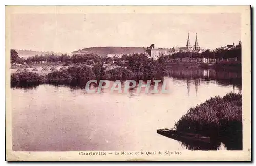 Cartes postales Charleville La Meuse Et Le Quai Du Sepulcre