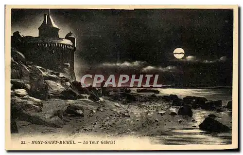 Cartes postales Mont Saint Michel La Tour Gabriel