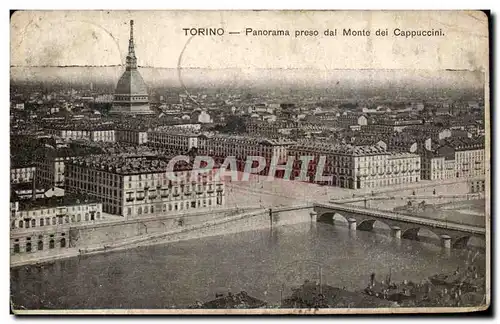 Cartes postales Torino Panorama Preso Dal Monte Dei Cappuccini