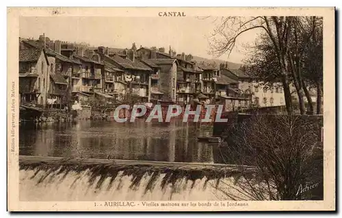 Ansichtskarte AK Cantal Aurillac Vieilles maisons les bords de la Jordanne