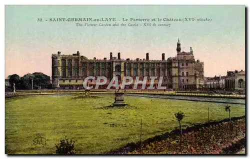 Cartes postales Saint Germain en Laye Le Parterre et le Chateau