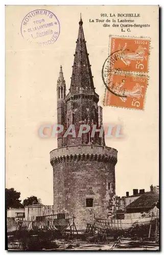 Ansichtskarte AK La Rochelle La Tour de la Lanterne dite des Quatre Sergents