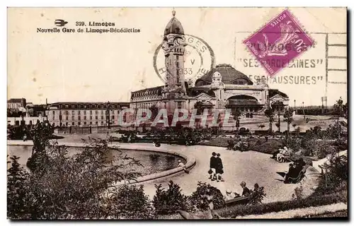 Ansichtskarte AK Limoges Nouvelle Gare de Limoges Benedictine