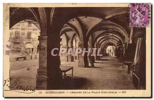 Cartes postales Montauban Arcades De La Place Nationale