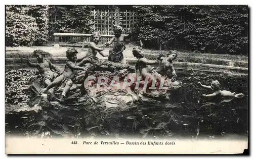 Ansichtskarte AK Parc de Versailles Bassin des Enfants dores