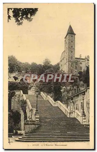 Cartes postales Auch L&#39Escalier Monumental