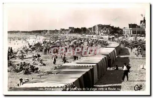 Cartes postales Pornichet Vue Generale de la Plage vers la Baule