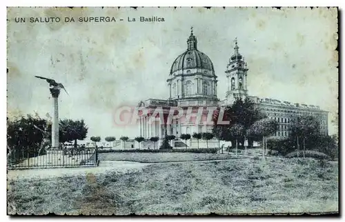 Cartes postales Un Saluto Da Superga La Basilica