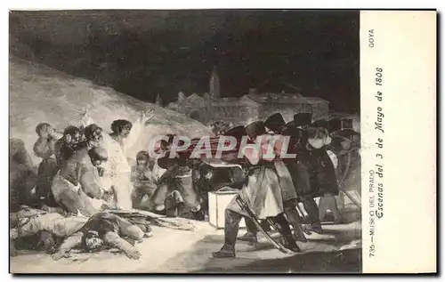 Ansichtskarte AK Museo Del Pardo Escenas del de Mayo de 1808