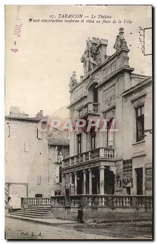 Ansichtskarte AK Tarascon Le Theatre D&#39Une Construction Moderne Et Situe Au Flanc De La Ville